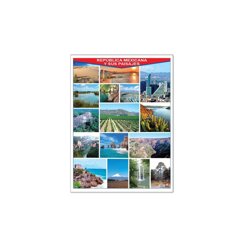 Póster México y sus Paisajes