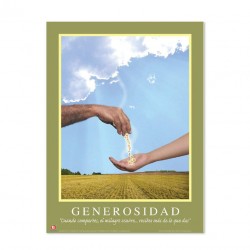 Póster Motivacional Generosidad