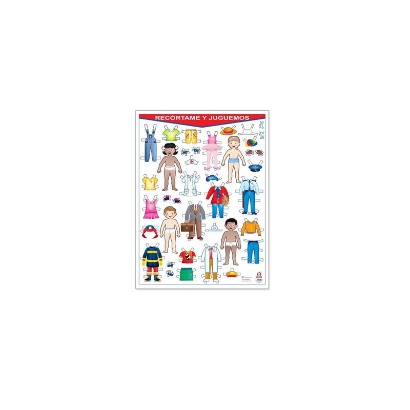 Póster Recórtame y Juguemos