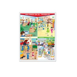 Póster Valores en El Trabajo