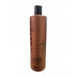 Shampoo Rojo Radiante anti-age con elixir de caviar para rojos y caobas 500ml - LVB Beauté