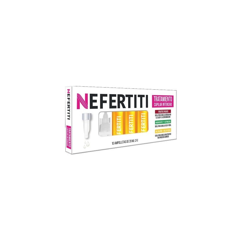 Ampolleta Intensiva Alcalina-Jalea Real recupera fuerza, brillo y elasticidad 10*20ml- Nefertiti