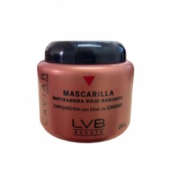 Mascarilla Matiz Rojo radiante protege los tonos rojo y caoba y magentas de fantasía 250g - LVB Beauté