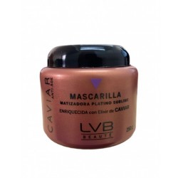 Mascarilla Matiz Platino Sublime con elixir de caviar elimina los visos amarillos 250g - LVB Beauté