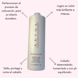 Di Goji Maschera protector de cabello teñido 1 Litro - AVYNA
