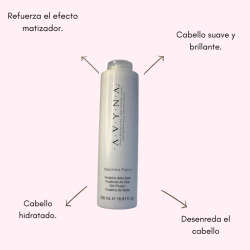 Platino Maschera para cabellos rubios, platinados y canosos 500ml - AVYNA