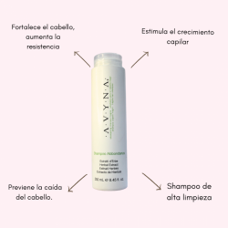 Abbondanza Shampoo diseñado para cabellos débiles escasos y quebradizos 250ml - AVYNA