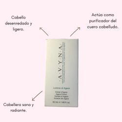 Di agave Lozione limpia profundamente el cuero cabelludo 50ml-Avyna