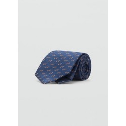 Corbata seda de mora estampado animal