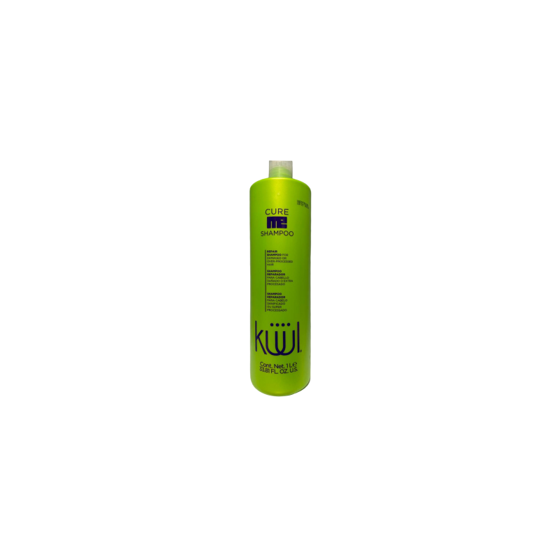 Cure Me Shampoo para cabello dañado o sobre-procesado repara y reconstruye 1L - Kuul