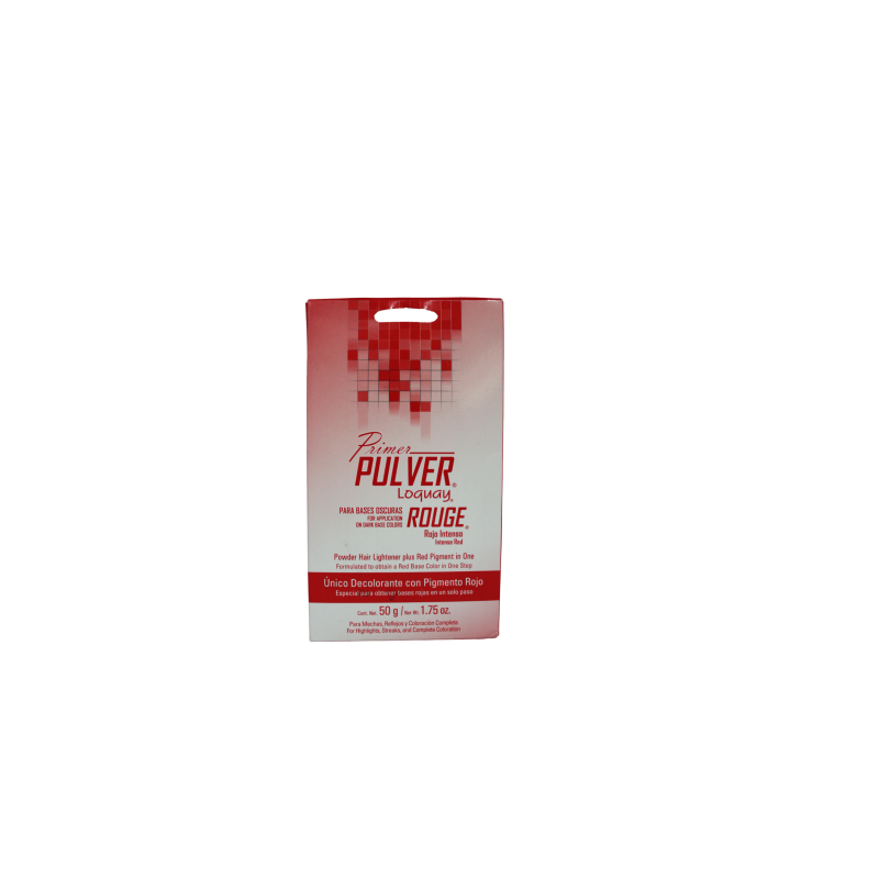 Decolorante rouge pulver para obtener bases rojas 50g - Loquay