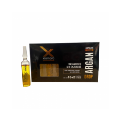 Ampolletas argán reconstructor y reparador de daños, efecto brillante y suavidad 12*10ml - Xiomara