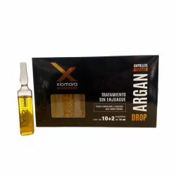 Ampolletas argán reconstructor y reparador de daños, efecto brillante y suavidad 12*10ml - Xiomara