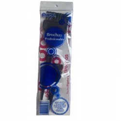 Brochas profesionales para tinte y bigotera - Mopi 12 paquetes