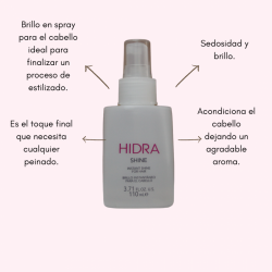 Hidra shine brillo finalizador 110ml - Hidracolor