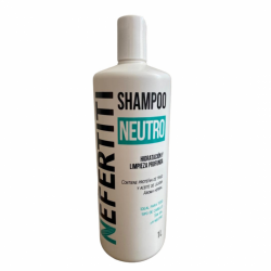 Shampoo Neutro humecta y conserva el equilibrio del cabello, libre de impurezas 1L - Nefertiti