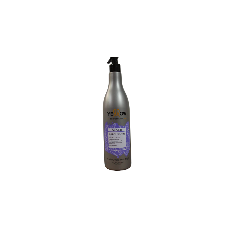 Silver Acondicionador anti amarillo para rubios fríos y canas 500ml - Yellow