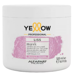 Liss mask alisadora anti-frizz para cabello encrespado 500ml - Yellow