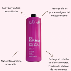 Be Fabulous daily shampoo Limpia profundamente el cabello al tiempo que lo acondiciona 1000ml