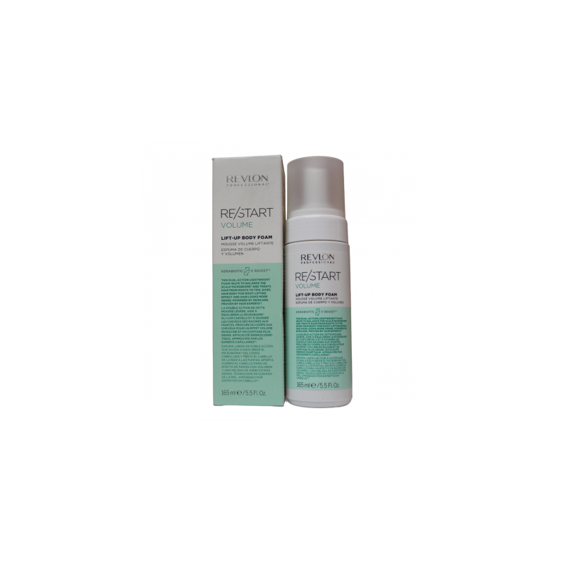 RESTART Volume Body Foam aporta cuerpo al cabello para conseguir un mayor efecto de volumen 165 ml- Revlon