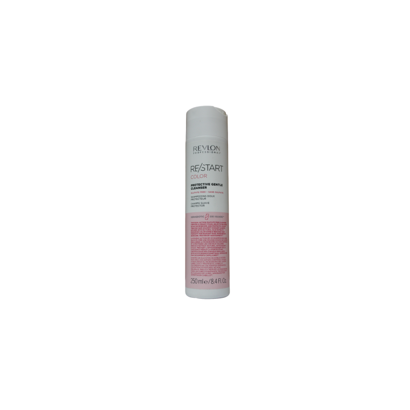 RESTART Color Shampoo Suave sin sulfatos protege el cabello teñido, mejora el brillo 250ml - Revlon