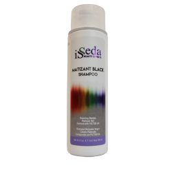 Shampoo Matizant Black neutraliza el tono amarillento del cabello 300ml - Isseda