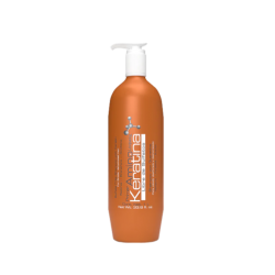Shampoo Amino keratin ideal para cabello desfibrado y deshidratado, libre de sulfatos 1L - Loquay