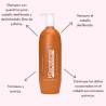 Shampoo Amino keratin ideal para cabello desfibrado y deshidratado, libre de sulfatos 1L - Loquay