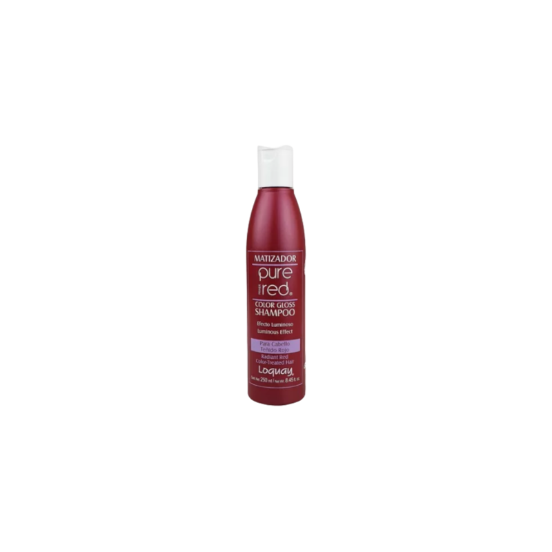 Shampoo matiz pure red, Resalta la luz y el brillo de los tonos rojos 1L - Loquay