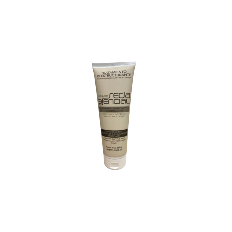 Tratamiento reestructurante y nutritivo para cabello seco, maltratado o químicamente procesado 250ml - Loquay