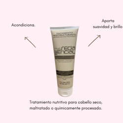 Tratamiento reestructurante y nutritivo para cabello seco, maltratado o químicamente procesado 250ml - Loquay