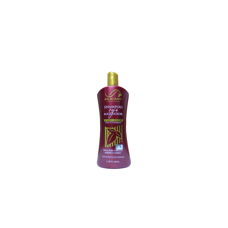 Shampoo Matiz Rojo reafirma cabello teñido rojizo y caoba 400ml - Silicare