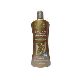 Shampoo matiz cobrizo protege y reaviva el cabello teñido 400ml - Silicare