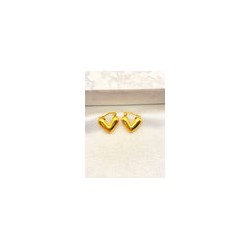 Arracada Corazon Liso Mini Ax