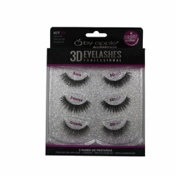 Pestañas 3D Kit 01-By Apple