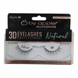 Pestañas 3D natural Bonita 13-By Apple