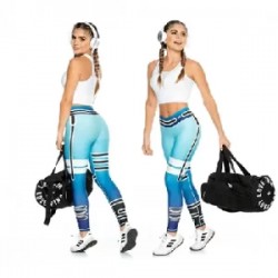 Leggins color agua combinado