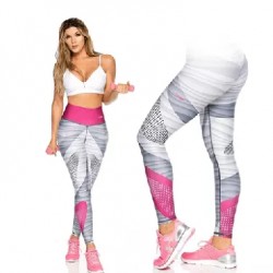 Leggins color fucsia combinado