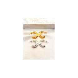 Arracada Doble Acero