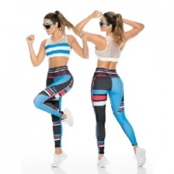 TOP BLANCO CON LINEAS AZUL