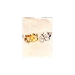 Arete Flor Perla Laminado