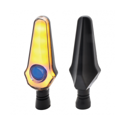 JGO DIRECCIONALES LED RASEN DIR-0056Y-BU TIPO FLAMA SECUENCIAL AMARILLO/AZUL