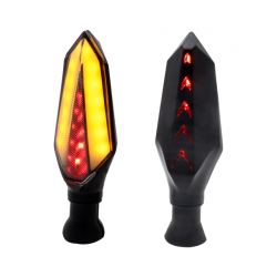 JGO DIRECCIONALES LED RASEN DIR-0034Y-R TIPO HEXAGONAL AMARILLO/ROJO