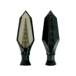 JGO DIRECCIONALES LED RASEN DIR-0034Y-BU TIPO HEXAGONAL SECUENCIAL AMARILLO/AZUL