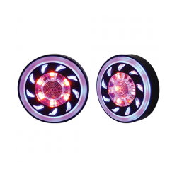 JGO DIRECCIONALES LED RASEN DIR-0023Y-BU TIPO VENTILADOR AMARILLO/AZUL