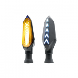 JGO DIRECCIONALES LED RASEN DIR-0018Y-W TIPO FLECHA SECUENCIAL AMARILLO/BLANCO