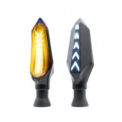 JGO DIRECCIONALES LED RASEN DIR-0018Y-BU TIPO FLECHA SECUENCIAL AMARILLO/AZUL