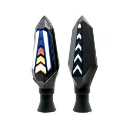 JGO DIRECCIONALES LED RASEN DIR-0007Y-BU FLECHA SECUENCIAL BICOLOR AMARILLO/AZUL