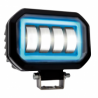 FARO LED AUXILIAR RASEN LED-13078W-BU CUADRADO LUPA 3 FILAS 12 LED BLANCO CONTORNO AZUL BLANCA/FIJA