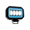 FARO LED AUXILIAR RASEN LED-13078W-BU CUADRADO LUPA 3 FILAS 12 LED BLANCO CONTORNO AZUL BLANCA/FIJA